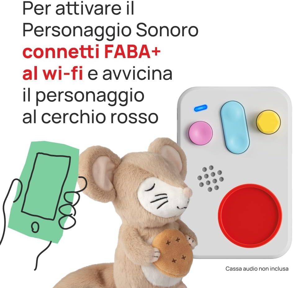 Plüschtier – Tutti a Nanna con Oscar! - Geschichten und Klangmärchen für Kinder ab 10 Monaten - Zum Anhören mit Geschichten, italienische Version Jucarii Bebe Naty Shop