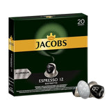 Kaffeekapseln Espresso Ristretto, Intensität 12 von 12 & Kaffeekapseln Krönung Crema, 200 Nespresso-kompatible Kapseln, 10er Pack, 10 x 20 Getränke, 1040 g