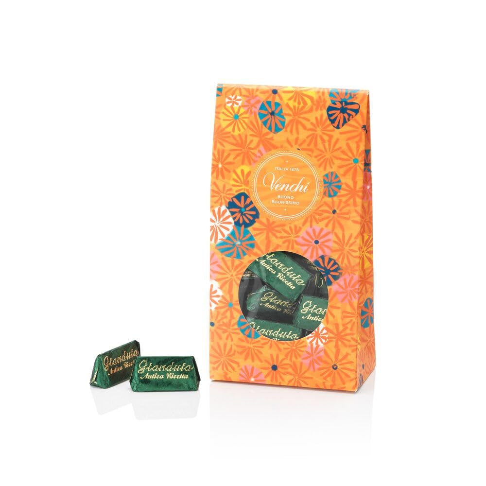 Venchi – Murrine Collection – Gianduiotto Antica Ricetta Schokoladen-Geschenkbox, 300 g – Mit IGP-Haselnüssen aus dem Piemonteser Wald – Geschenkidee – Glutenfrei