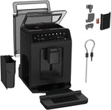 Krups EA897B Evidence ECOdesign automatische Espressomaschine, automatische Espresso- und Cappuccino-Funktion, Quattro Force-Technologie, One-Touch-Milchbecher, 8 Voreinstellungen, Milchsystem, 1450 W