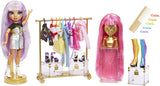Rainbow High 571049 Fashion Studio – Exklusive Puppe mit Kleidung, Accessoires und 2 glänzenden Perücken – Kreieren Sie über 300 Outfits!
