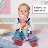 BABY born Meerjungfrau für Babys, waschbare Kuschelpuppe, Meerjungfrauenpuppe mit weichem Vinylkopf, 33 cm hoch, 832288 Zapf Creation