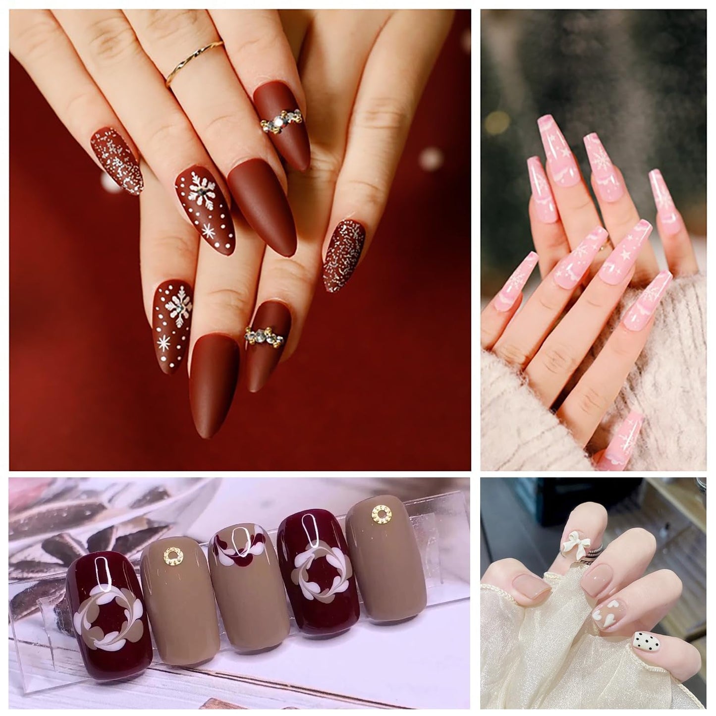 6 Stück Doppel-Ende Nagel Pinsel, Nageldesign Pinsel, Doppel-Ende Nail Art Pinsel Kit Professionelle Maniküre Werkzeuge Kit (Schwarz)