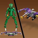 LEGO Marvel Green Goblin Baufigur, Superschurke, bewegliches Bauspielzeug für Kinder ab 8 Jahren, Jungen und Mädchen, Spider-Man-Universum-Set mit Schiebereglern und Kürbisbomben, Superhelden-Geschenkidee 76284 Bausets Besuchen Sie den LEGO-Store