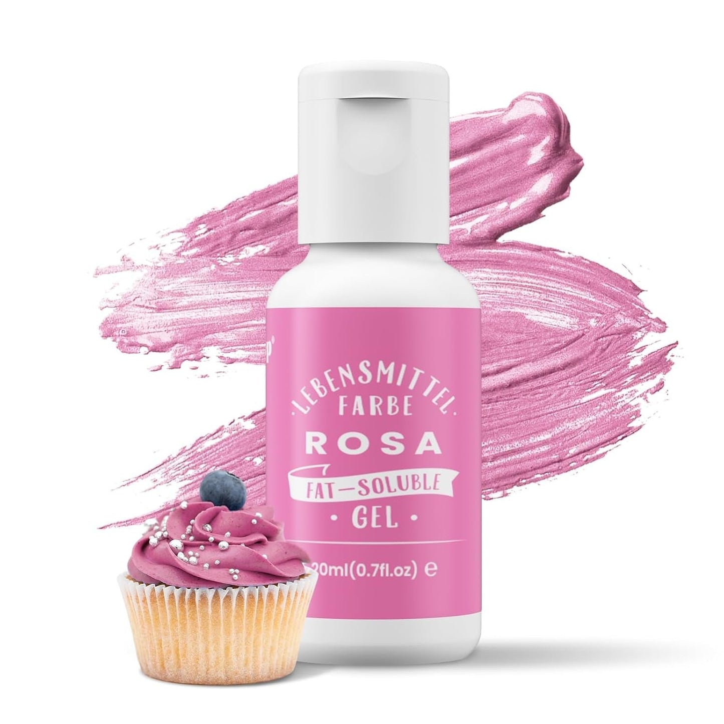 Ölmischung, rosa Lebensmittelfarbe auf Ölbasis, hochkonzentriert, für Schokolade, Fondant, Kekse, Kuchenbacken, Macarons, DIY-Kuchendekoration, Teigbelag – 20 ml