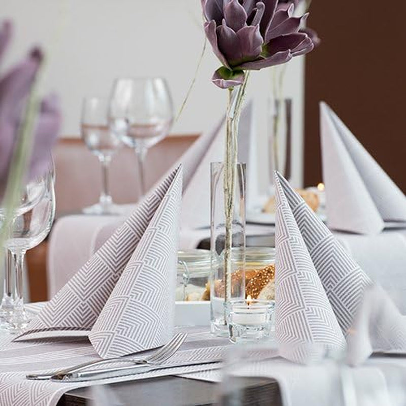 Papstar, 50 Servietten „ROYAL Collection“ 1/4 Falz 40 cm x 40 cm Champagner „Elegance“, #86497