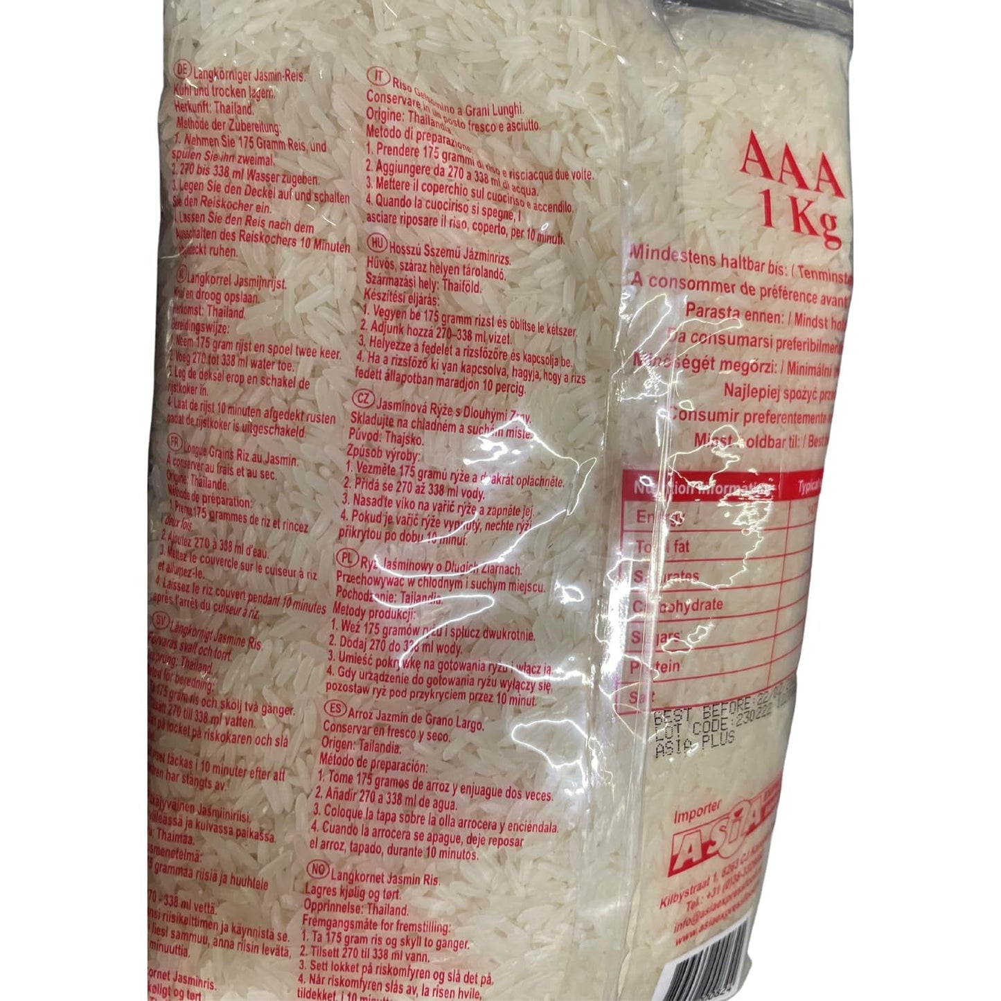 ROYAL THAI RICE – Langkornreis mit Jasminduft – 10 x 1 kg – Multipack