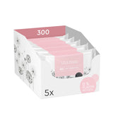 Grüne Feuchttücher von LILLYDOO, 600 Stück (10 x 60), 100 % plastikfrei, reißfestes Tuch – parfümfrei, sanft und natürlich, sanfte Reinigung für empfindliche Haut, dermatologisch getestet