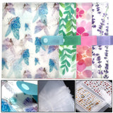 144 Slots Nail Art Sticker Storage Book Blätter Nail Art Decals Sammelalbum Nail Sticker Leerer Displayhalter Binder Buch Kunststoff DIY Nail Art Design Tools Für Nail Art Sticker