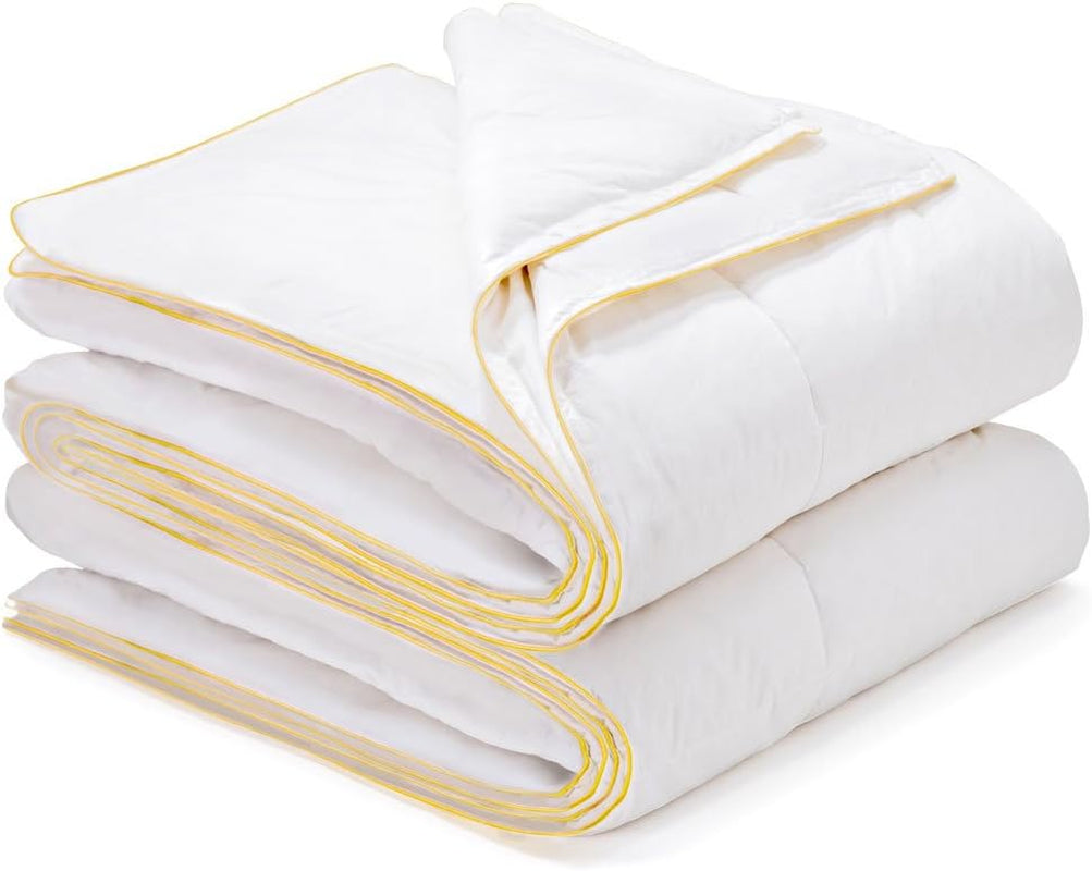Sancarlos - Vivaldi, 4-Jahreszeiten-Bettdecke aus Gänsedaunen, 180 + 120 g/m², 220 x 220 cm, weiß (weiß) Steppdecken und Bettdecken Naty Shop Standardtitel