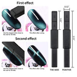 Nail Art Werkzeug Magnetstift, 10 Stück Nagel Magnet Stick Tool Set, Nagel Magnet Stift Und Starker Magnet Stock Punktierungsstifte Für DIY 3D Magnetics Katzenauge UV Gel Polnische Nagel Kunst