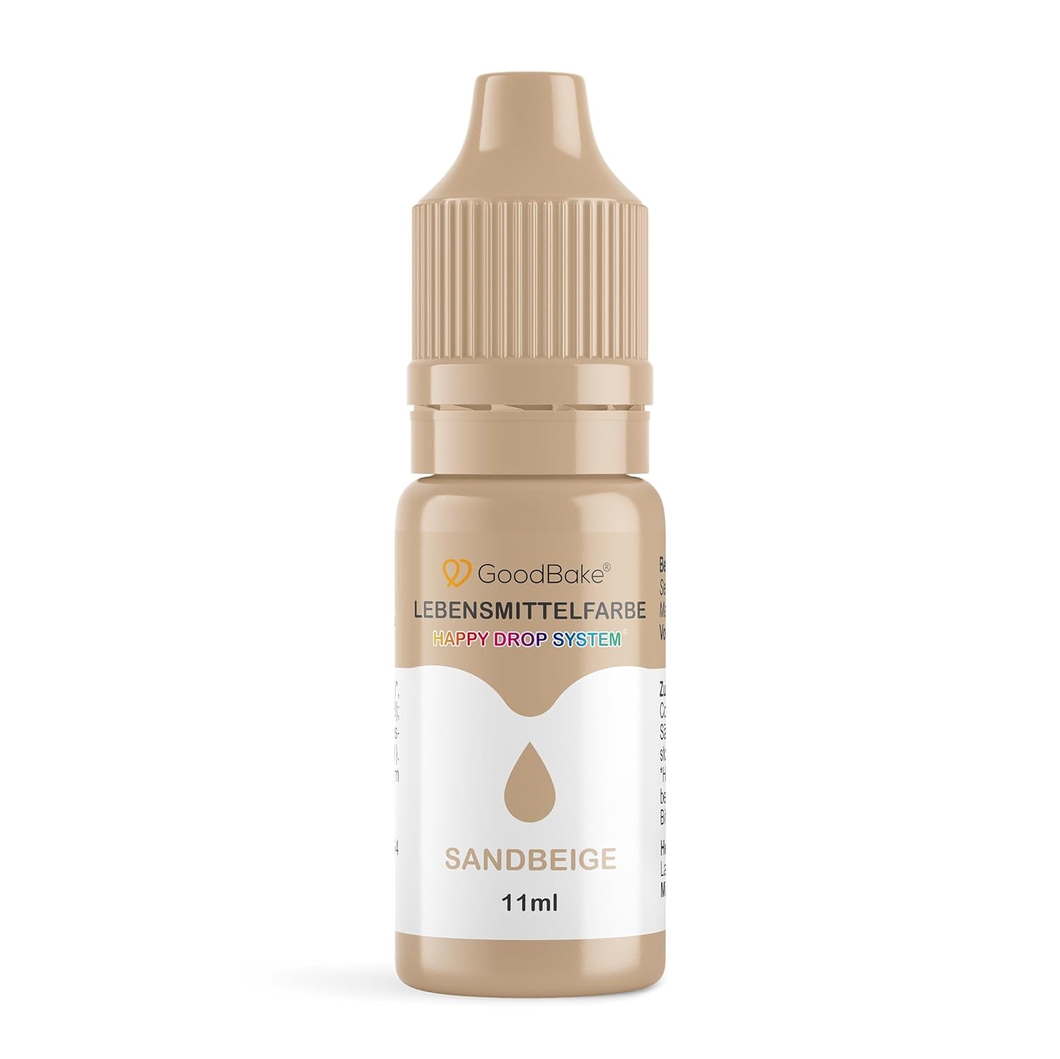 Goodbake Pastell Sand Beige Lebensmittelfarbe (11 ml) – Hochdosierte Lebensmittelfarbe – Zum Färben von Kuchen, Fondant, Buttercreme, Macarons, Getränken, Schleim und vielen anderen Gegenständen. 100 % vegan