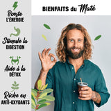 ORIGEENS BIO YERBA MATE TEE 200G – Das Original I Bio Yerba Mate ungeröstet, Blätter, ohne Stiele, Staub und Krümel I Energetisierendes und entgiftendes Getränk