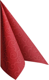 Papstar, 50 Servietten „ROYAL Collection“ 1/4 Falz 40 cm x 40 cm Bordeaux „Casali“, #84880