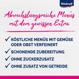 Vitakraft Poésie Création, Nassfutter für Katzen, Nassfutter für Katzen in Soße, mit Truthahn in Käsesoße, Multipack, ohne Zusatz von Zucker oder Getreide (15 x 85 g)