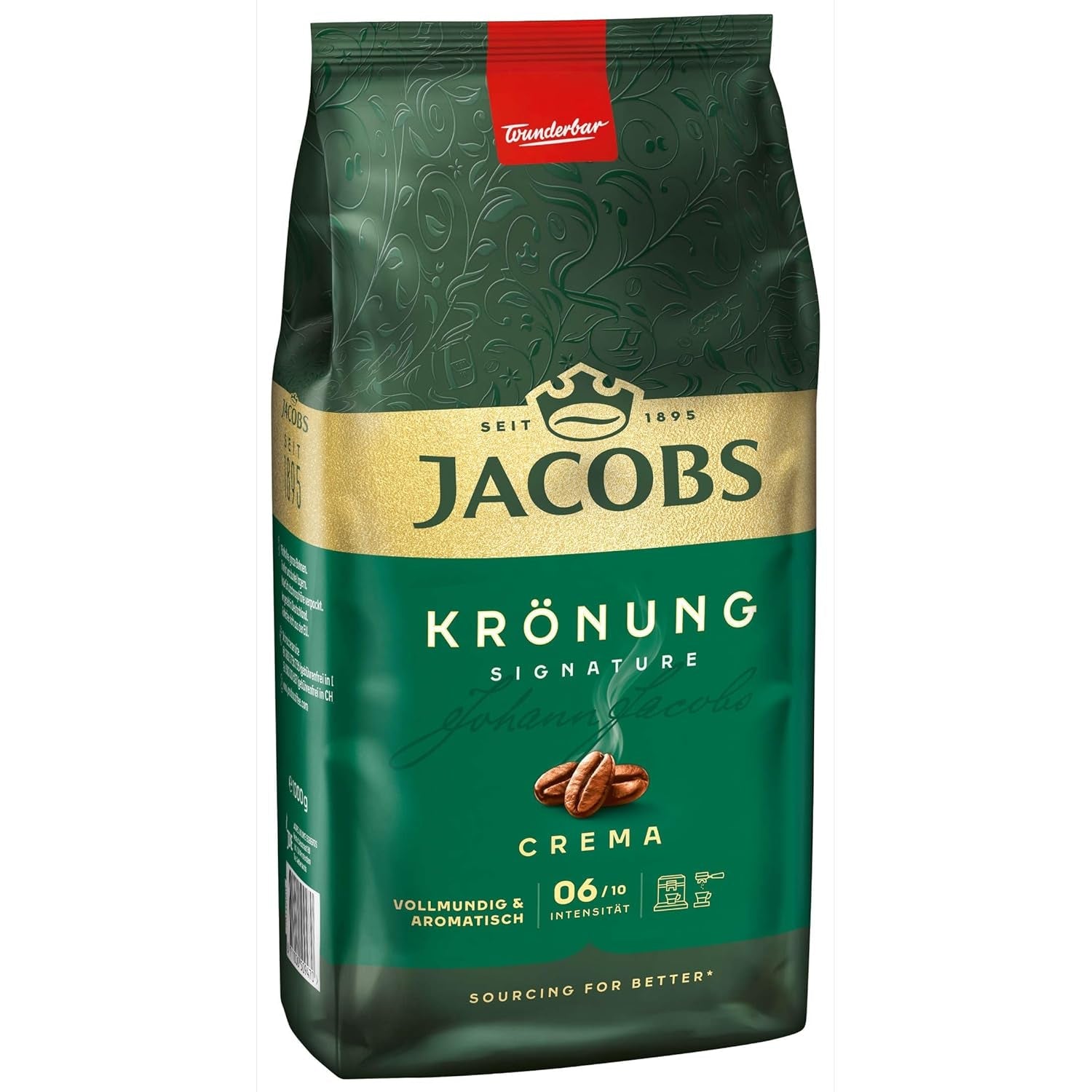 Jacobs Krönung Cream, Ganze Bohnenkaffee, 4er Pack (4 x 1000g)