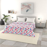 Italienische Bettwäsche Basic Sommerdecke, bedruckte Mikrofaser, 250 x 240 cm, Kreis Steppdecken und Steppdecken Naty Shop Petali 250 x 240 cm