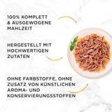 Gourmet Gold Succulent Fine Strips, Nassfutter für Katzen mit Huhn, 12er Pack (12 x 85 g)