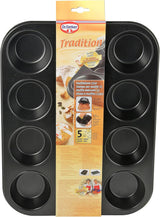 Dr. Oetker Muffinform 12-Er Mini Ø 7 Cm, Cupcake Form Für Saftige Muffins, Muffinblech Mit Antihaftbeschichtung, Menge: 1 Stück Formen und Backbleche Naty Shop