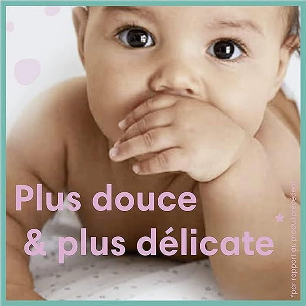 Pampers Sensitive Baby Feuchttücher, 624 Tücher (12 x 52), parfümfrei, für sanfte, schonende Reinigung (2er Pack)
