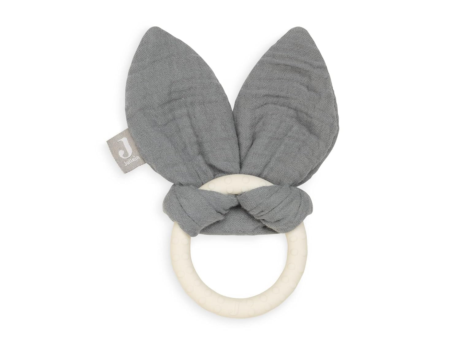 Jollein 101-001-67008 Beißring aus Naturkautschuk, Teddybär, Keks