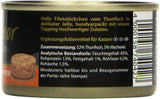 - Feine Filets in Gelee | Nassfutter für ausgewachsene Katzen mit Filetstücken in Gelee. Fettarme Ergänzungsnahrung in Dosen ohne Zusatzstoffe | 24 x 100 g Thunfisch- und Wachteleier