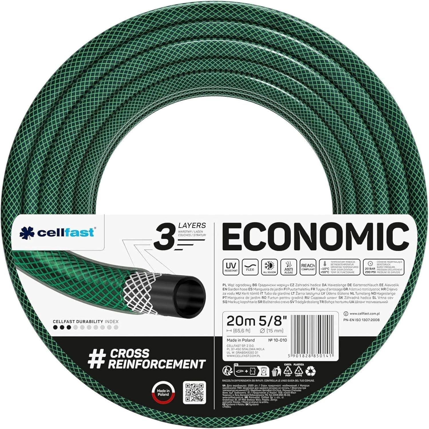 Gartenschlauch Cellfast ECONOMIC 20m, 5/8", 10-010