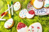 RUF Lebensmittelfarbstifte, Set mit 8 sicheren Lebensmittelfarbstiften zum Malen und Schreiben auf Fondant und Ähnlichem. Zuckerstifte mit je 2 Spitzen