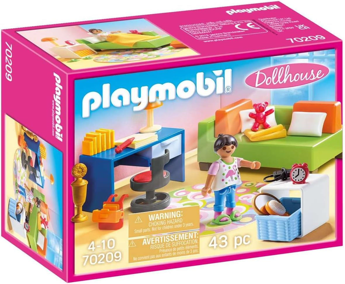 PLAYMOBIL Puppenhaus 70209 Jugendzimmer mit Mädchenfigur und Zubehör, ab 4 Jahren Dollhouses Naty Shop