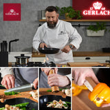 Gerlach 1760 Tafelservice - 18-teilig - Tischservice für 6 Personen - Tellerset - Modernes Porzellan, weiß