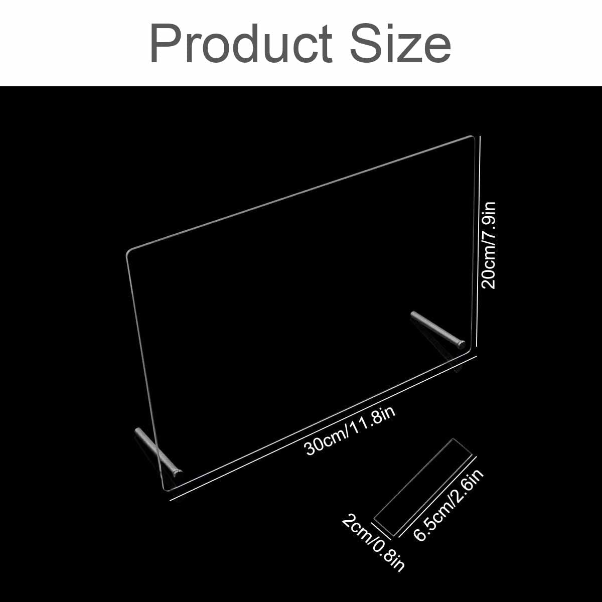 Acrylglas-Nagel-Display-Panel mit Display-Streifen und Nano-Kleber, Nagelspitzen-Display, transparente Nail-Art-Farbkarte, Nail-Art-Display, Nagelübungs-Display (transparent)