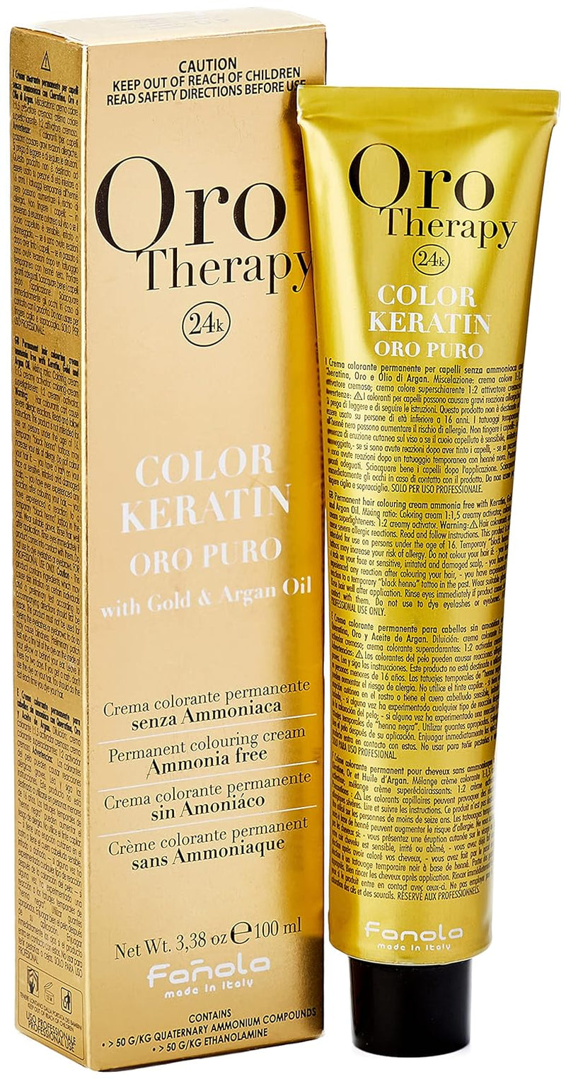 Fanola Oro Therapy Color Keratin 5.0 100 ml Haarfärbemittel Naty Shop 4 Mittelbraun