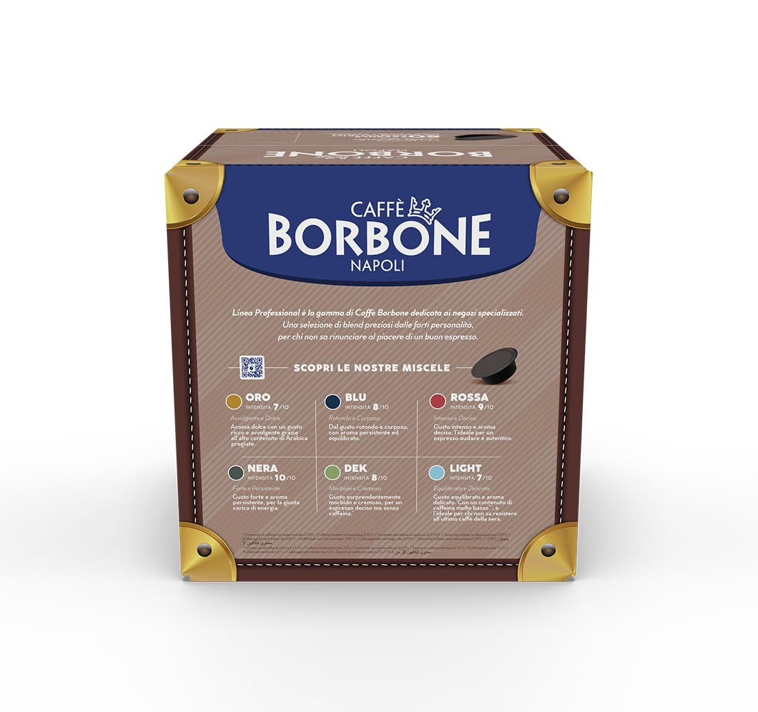 Caffè Borbone Don Carlo Dek Entkofeinierte Kaffeemischung – 50 Kapseln – kompatibel mit Lavazza®* A Modo Mio®* Haushalts-Espressomaschinen