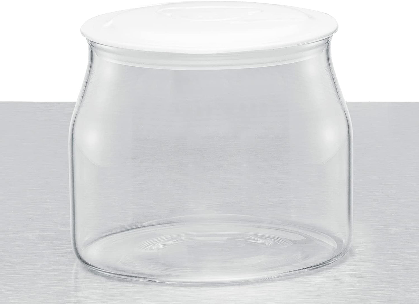 Rommelsbacher JG 1 Ersatzglas für Joghurt- und Frischkäsebereiter JG 80-1,2 Liter mit Deckel (2 Stück) Frischhaltedosen Naty Shop