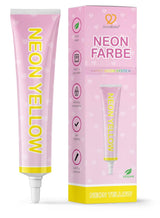 Goodbake Neonlebensmittelfarben 6 Farben Set – Intensive Lebensmittelfarbe – Lebensmittelfarbpaste – Zum Einfärben von Torten, Fondant, Buttercreme Uvm. – 100 % veganes Naty Shop Neon Gelb