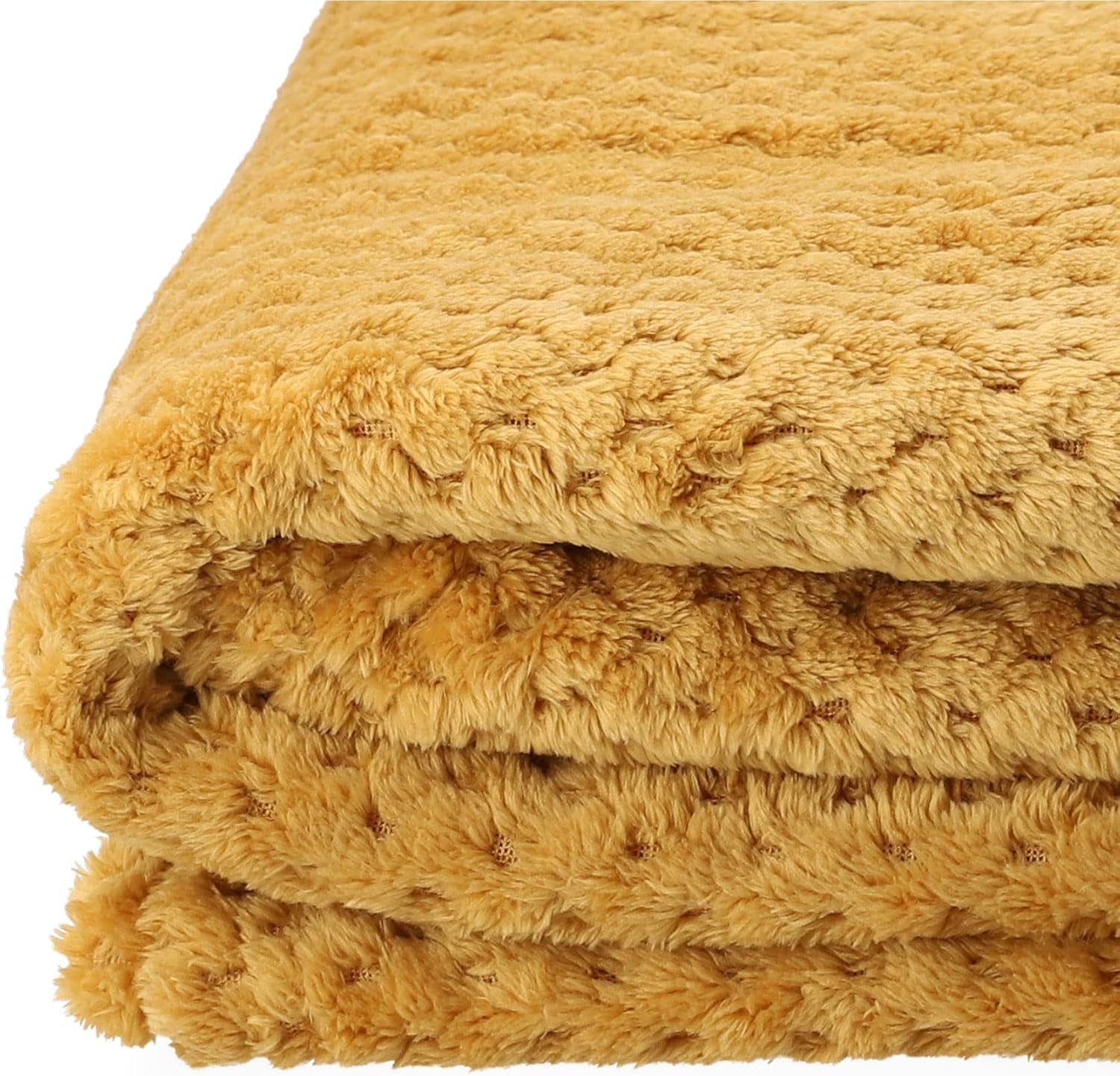 HOMLA Noah Weiche dekorative Decke – kuschelige Decke aus Polyesterfaser für Zuhause, flauschige Decke für Schlafsofa – 150 x 200 cm, Reiskornmuster, Senffarbe. Betten und Decken. Besuchen Sie den HOMLA-Store