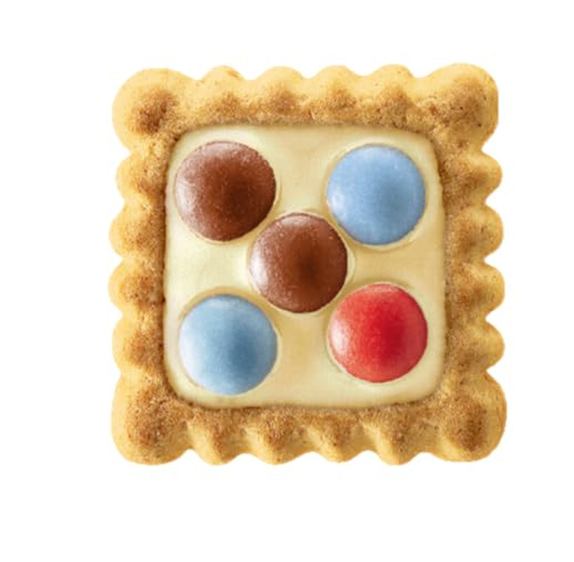 LEIBNIZ Kunterbunt Milch, 12er Pack, Knusprige Kekse mit Milchcreme und Schokoladenstückchen (12 x 125 g)