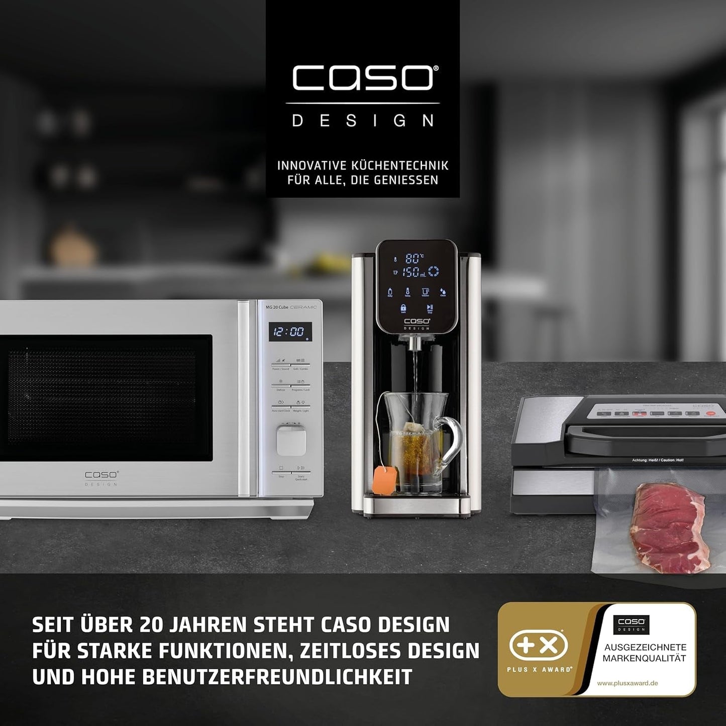 CASO EspressoGourmet Crema – Siebträger-Espressomaschine mit Milchaufschäumer, Espresso, Cappuccino, Edelstahl-Siebträger, ULKA 20-bar-Pumpe, Kaffeemaschine, gemahlener Kaffee, ESE-Kapseln