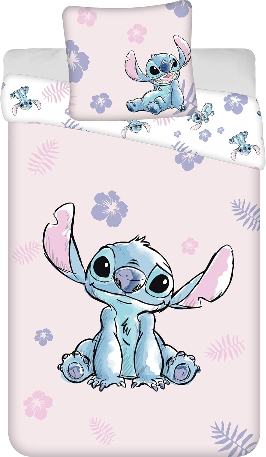 Stitch Pink Bettwäsche, 100 % Baumwolle Bettwäsche – Kinder Naty Shop Standardtitel