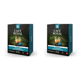 Café Royal Espresso Decaffeinato 36 Kapseln für Nespresso Kaffeemaschine – 5/10 Intensität – UTZ-zertifiziert Kaffeekapseln aus Aluminium (Packung mit 2)