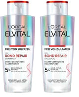 L'Oréal Paris Elvital Bond Repair Shampoo, sanfte Reinigung zur Haarreparatur. Dusche und Bad. L'Oréal 2 x 200 ml Bond Repair Shampoo