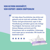 Naïf – Feuchttücher ohne Plastik – 162 Stück (3 Packungen à 54 Tücher) – für Babys und Kinder – Po, Körper, Gesicht – mit Aloe Vera und Bambus – 0 % Duftstoff und Alkohol