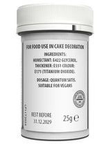 Weiße Lebensmittelfarbe von Sugarflair für Nudeln, Lebensmittelfarbe für Nudeln, Fondant und Marzipan, Nudelfarbe – 25 g