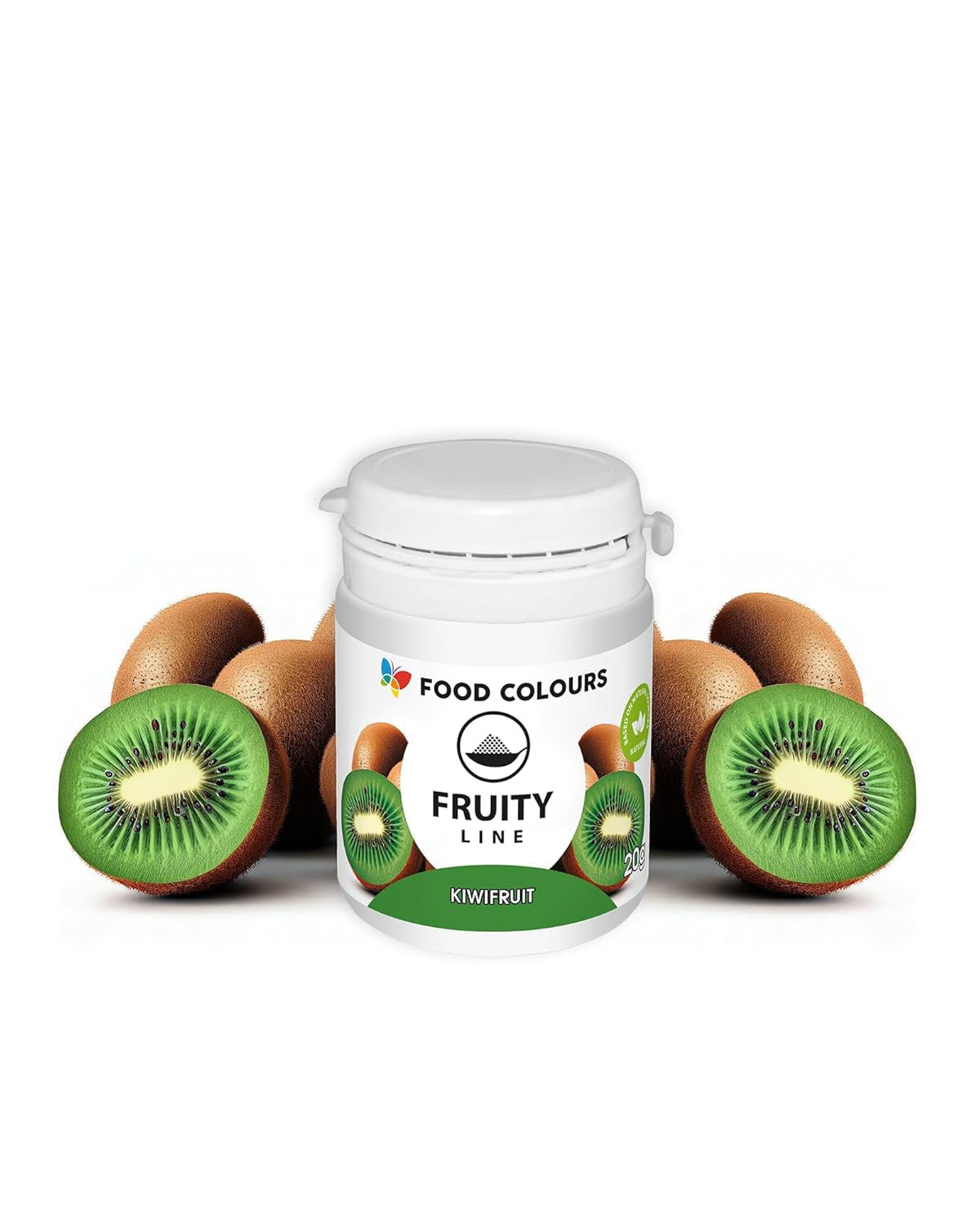 Lebensmittelfarbpulver, natürliche Farbe, Fruity Line BLUEBERRY, 20 g, natürliches Farbpulver für Cremes, Zuckerguss, Biskuitteig in Pulverform, Lebensmittelfarbe für Getränke, Gelees