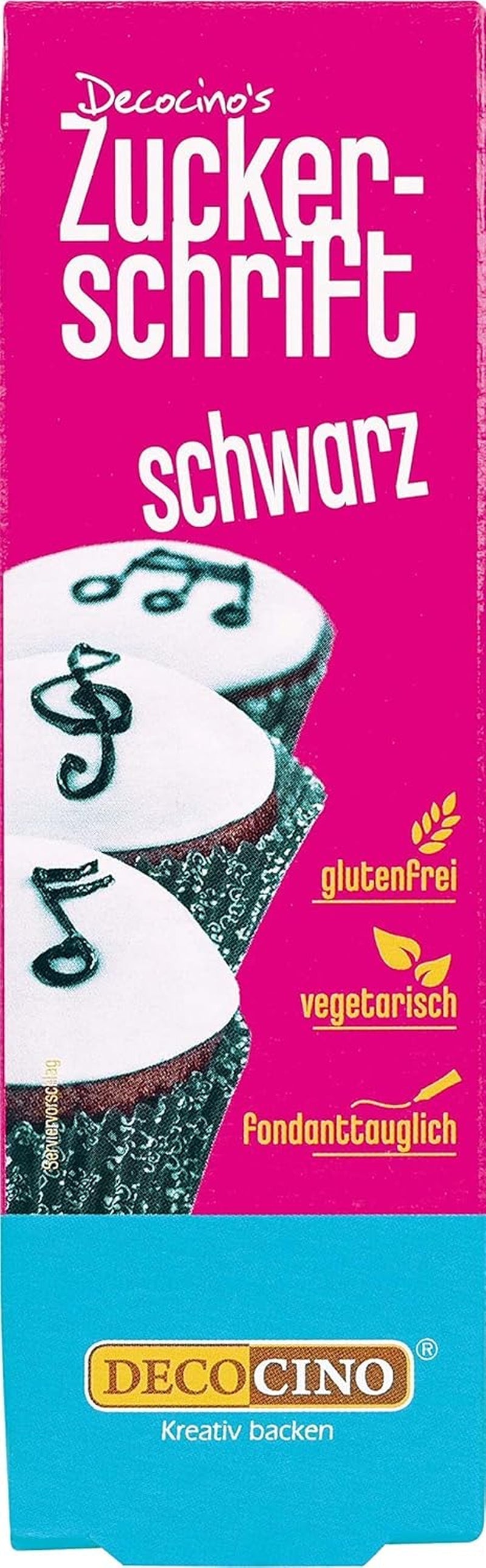 Decocino Red Sugar Lettering – Schriftzug mit Lebensmittelfarbe – Praktische Tube zum Beschriften von Fondant und Zuckerguss – Backdekorationen für Kuchen, Torten und Cupcakes! (2er-Pack)
