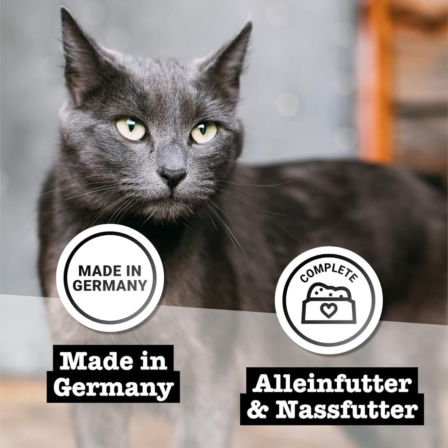 Nassfutter für Katzen Catz Finefood Purrrr Sheep Monoprotein Nr. 113, für Katzen mit empfindlicher Verdauung, 70 % Fleischanteil, 16 Beutel à 85 g