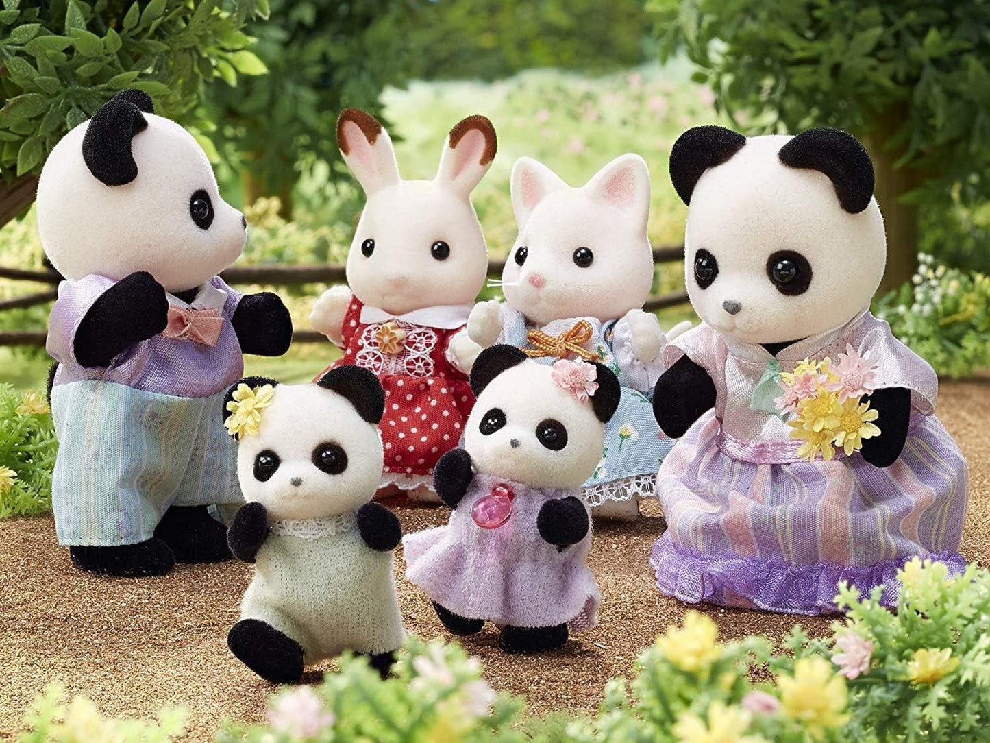 Sylvanian Families L5529 Panda-Familie – Puppenhausfiguren