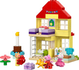 LEGO DUPLO Peppas Geburtstagshaus: Kreatives 3-Figuren-Spielzeug, Bau- und Umbauspielzeughaus für 2-Jährige, Jungen und Mädchen, fördert die Geschicklichkeit 10433 Bausets Besuchen Sie den LEGO-Store