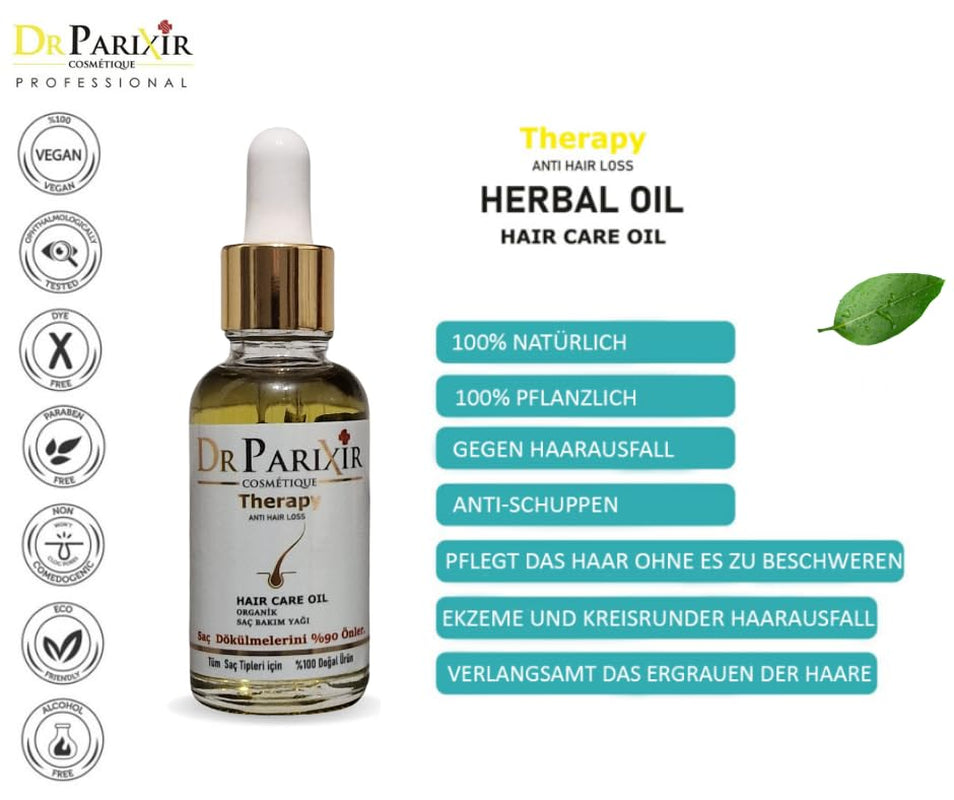 Dr Parixir Anti-Haarausfall-Serum – Effektive Lösung mit Olivenöl und Rosmarin, 30 ml | Reduziert Haarausfall und stärkt die Haarwurzeln Naty Shop Hair Care