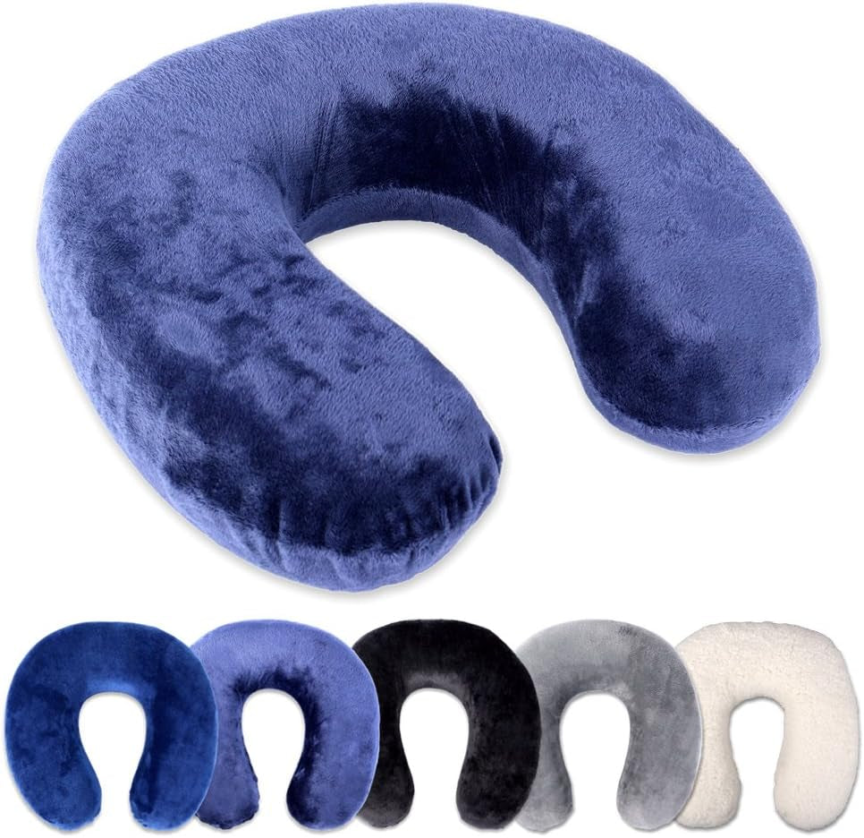 Rocco eK Nackenkissen, 4 Farben erhältlich, Reisekissen, Nackenstützkissen, orthopädisches Nackenstützkissen, Memory Foam